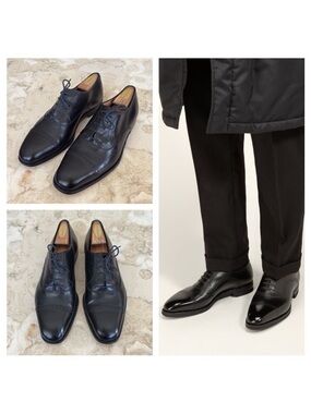 Bally Cap Toe Leather Oxfords Mint Condition $2,050 New